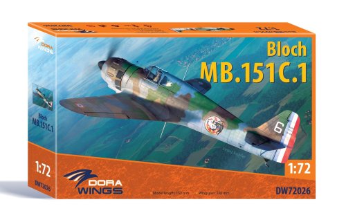 Przejdź do produktu DORA WINGS DW 72026 - 1:72 Bloch MB.151C.1