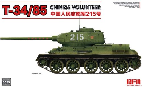 Przejdź do produktu RYE FIELD MODEL 5059 - 1:35 T-34/85 Chinese Volunteer