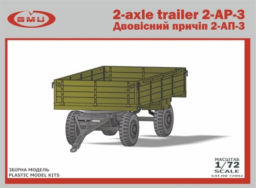 Przejdź do produktu GMU 72002 - 1:72 2-axle trailer 2-AP-3