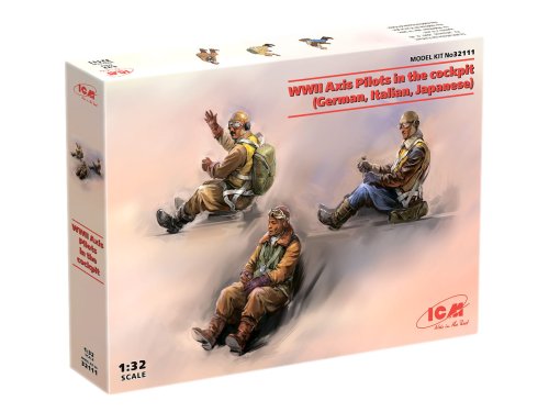 Przejdź do produktu ICM 32111 - 1:32 WWII Axis Pilots in the cockpit (German, Italian, Japanese)