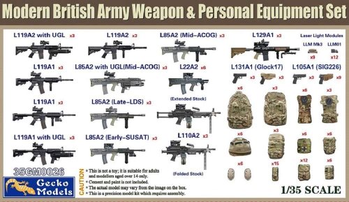 Przejdź do produktu GECKO MODELS 35GM0026 - 1:35 Modern British Army Weapon & Personal Equipment Set