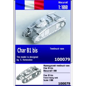 ZEBRANO Z100-079 - 1:100 Char B1 bis