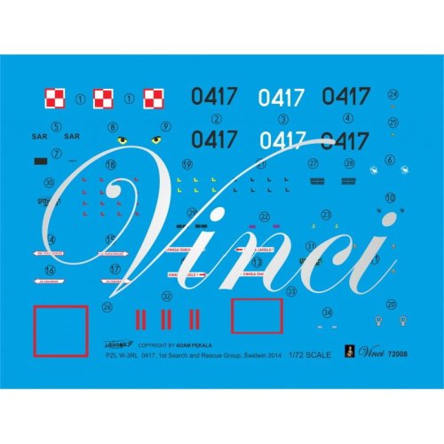 Przejdź do produktu BIGMODEL VINCI 72008 - 1:72 PZL W-3RL Sokół 0417