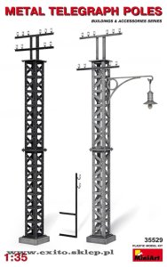 MINIART 35529 - 1:35 Metal Telegraph Poles