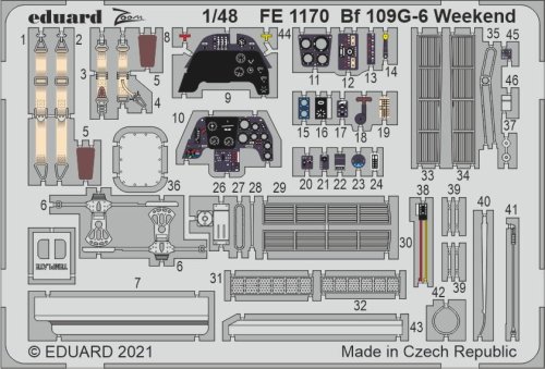 Przejdź do produktu EDUARD FE1170 - 1:48 Bf 109G-6 Weekend