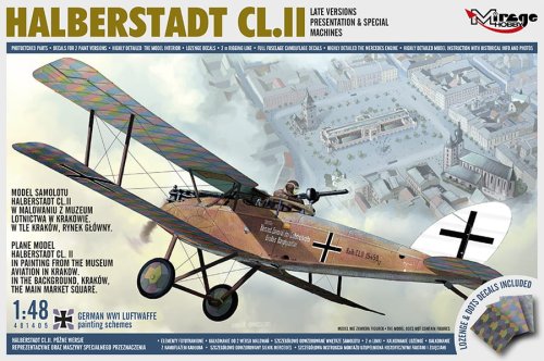 Przejdź do produktu MIRAGE 481405 - 1:48 Halberstadt CL.II Late Versions, Presentation & Special Machines