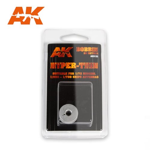 Przejdź do produktu AK INTERACTIVE 9135 - Elastic Rigging Bobbin Hyper-Thin 0,03mm x 20m