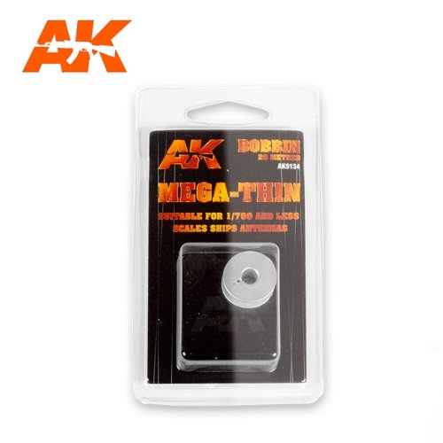 Przejdź do produktu AK INTERACTIVE 9134 - Elastic Rigging Bobbin Mega-Thin 0,02mm x 20m