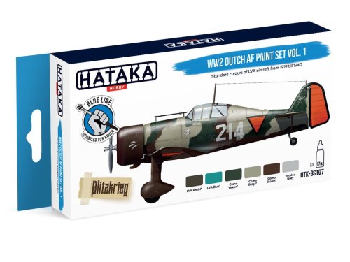 Przejdź do produktu HATAKA BS107 - Zestaw farb WW2 Dutch AF vol.1