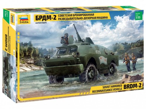 Przejdź do produktu ZVEZDA 3638 - 1:35 BDRM-2 Sovied Armored Reconnaissance Vehicle