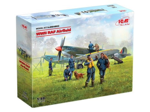 Przejdź do produktu ICM DS4802 - 1:48 WWII RAF Airfield - Spitfire Mk.IX, Spitfire Mk.VII w/ 7 figures