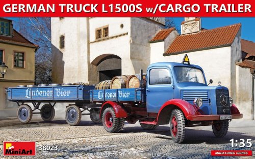 Przejdź do produktu MINIART 38023 - 1:35 German Truck L1500S w/Cargo Trailer