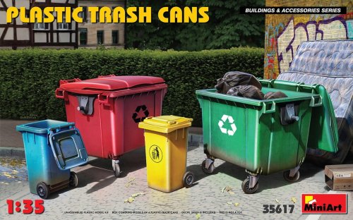 Przejdź do produktu MINIART 35617 - 1:35 Plastic Trash Cans