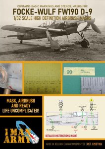 1 MAN ARMY 32DET026 - 1:32 Focke-Wulf FW190 D-9