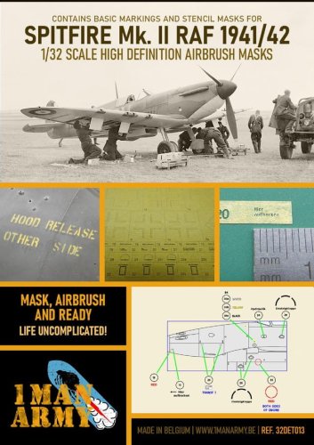 Przejdź do produktu 1 MAN ARMY 32DET013 - 1:32 Spitfire Mk. II RAF 1941/1942