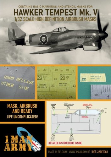 Przejdź do produktu 1 MAN ARMY 32DET003 - 1:32 Hawker Tempest Mk.V