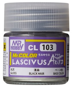 Mr.Hobby CL103 - Farba Gloss Black Hair Base Color 10 ml