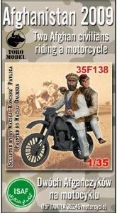 TORO MODEL 35F138 - 1:35 Afganistan 2009 - Dwóch Afgańczyków na motocyklu