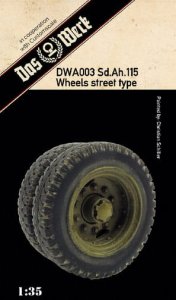 DAS WERK DWA003 - 1:35 Sd.Ah.115 Wheels street type - Resin Wheel Set