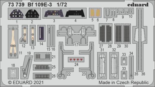 Przejdź do produktu EDUARD 73739 - 1:72 Bf 109E-3