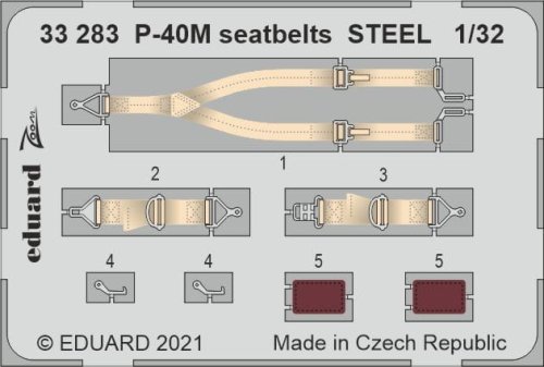 Przejdź do produktu EDUARD 33283 - 1:32 P-40M seatbelts - Steel