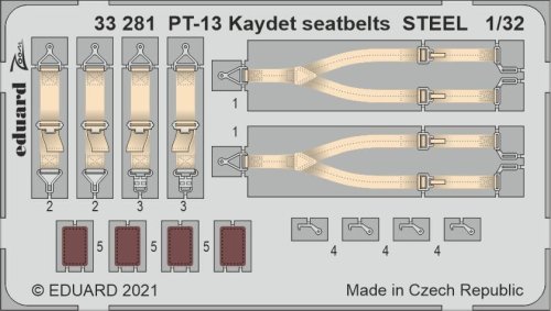 Przejdź do produktu EDUARD 33281 - 1:32 PT-13 Kaydet seatbelts - Steel