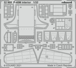 EDUARD 32988 - 1:32 P-40M interior