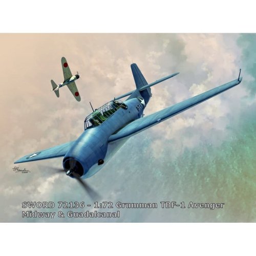 Przejdź do produktu SWORD 72136 - 1:72 Grumman TBF-1 Avenger Over Midway & Guadalcanal