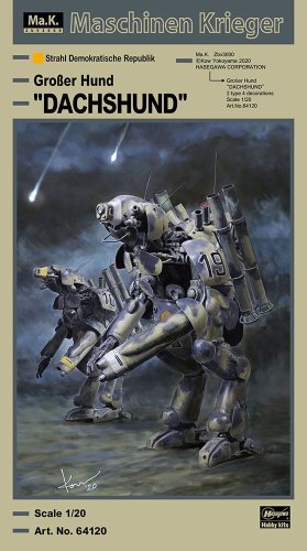 Przejdź do produktu HASEGAWA 64120 - 1:20 Humanoid Unmanned Interceptor Großer Hund Dachshund