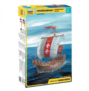 ZVEZDA 9018 - 1:72 Medieval Ship Hansa Kogge