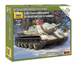 ZVEZDA 6281 - 1:100 Su-122 Soviet Self-Propelled Gun