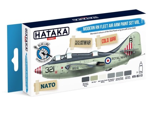 Przejdź do produktu HATAKA BS113 - Zestaw farb Modern RN Fleet Air Arm vol. 1