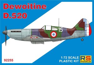 RS MODELS 92255 - 1:72 Dewoitine D.520