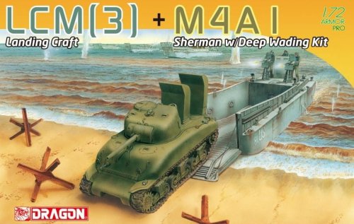 Przejdź do produktu DRAGON 7516 - 1:72 LCM(3) Landing Craft + M4A1 Sherman w/Deep Wading Kit