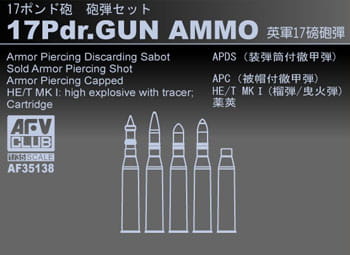 Przejdź do produktu AFV CLUB 35138 - 1:35 17 Pdr. Gun Ammo