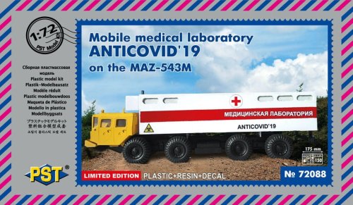 Przejdź do produktu PST 72088 - 1:72 Mobile Medical Laboratory Anticovid-19 on the MAZ-543M