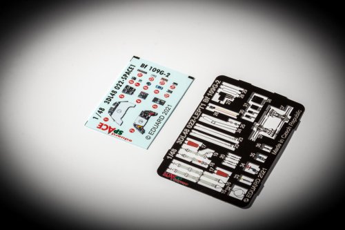 Przejdź do produktu EDUARD 3DL48022 - 1:48 Bf 109G-2 - Space 3D Decals + PE