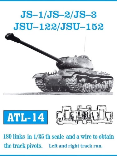 Przejdź do produktu Friulmodel ATL-014 - 1:35 Metalowe gąsienice JS-1 / JS-2 / JS-3 / JSU-122 / JSU-152