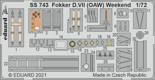 Przejdź do produktu EDUARD SS743 - 1:72 Fokker D.VII (OAW) Weekend