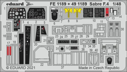 Przejdź do produktu EDUARD FE1189 - 1:48 Sabre F.4