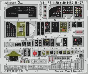 EDUARD FE1180 - 1:48 B-17F