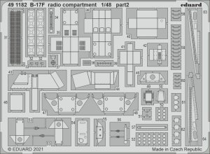 EDUARD 491182 - 1:48 B-17F radio compartment