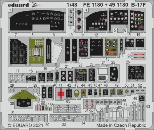 Przejdź do produktu EDUARD 491180 - 1:48 B-17F cockpit