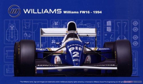 Przejdź do produktu FUJIMI 092126 - 1:20 GP-24 Williams FW16 Renault (San MarinoGP/Brazillian GP/Pacific GP)