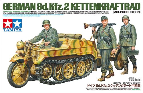 Przejdź do produktu TAMIYA 35377 - 1:35 German Sd.Kfz.2 Kettenkraftrad (Mid-Production)