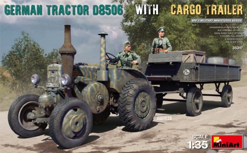 Przejdź do produktu MINIART 35317 - 1:35 German Tractor D8506 with Cargo Trailer