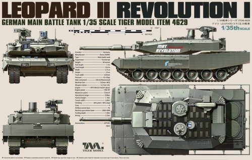 Przejdź do produktu TIGER MODEL 4629 - 1:35 Leopard II Revolution I German MBT
