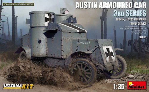 Przejdź do produktu MINIART 39010 - 1:35 Austin Armoured Car 3rd Series - German, Austro-Hungarian, Finnish Service w/ interior kit