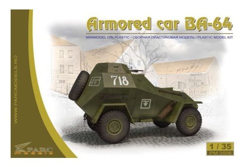 Przejdź do produktu HOBBY PARK 35064 - 1:35 Armored car BA-64
