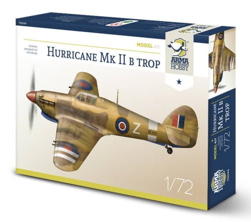 Przejdź do produktu ARMA HOBBY 70044 - 1:72 Hurricane Mk II b trop - Model Kit